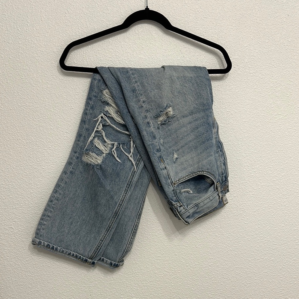 Blank Paige Distressed Blue Jeans